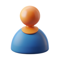 glorious signature Person icon with a circular head and body. Clean lines, flat color, with Scalable Design. png