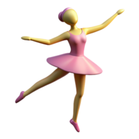 calm vibrant Silhouette of a ballet dancer. Clean lines, flat color, with Scalable Design. high resolution png