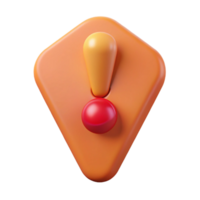 exceptional futuristic Minimalist exclamation point character with a bold dot. Crisp edges, flat color, with Scalable Design. flawless png
