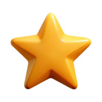 fascinating organic A flat color star icon. Clean lines, symmetrical, with Scalable Design. studio quality png