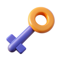 serene renaissance Minimal design of a stylized key. Scalable, flat color, crisp edges with Scalable Design. professional png