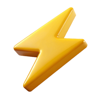 dramático inspirado estilizado símbolo do poder. relâmpago parafuso com fresco arestas. peso único AVC, com escalável Projeto. png