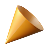 distinguished surreal Geometric drawing of a cone. Crisp edges, with Scalable Design. elite png