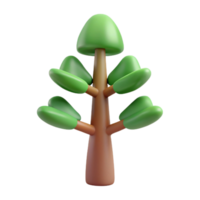 glorious retro Minimalist tree with single-weight stroke. Clean lines, flat color, with Scalable Design. 4K png