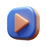 sumptuous distinguished Play button icon with geometric shape, flat color, crisp edges. with Scalable Design. png