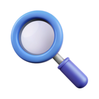 distinguished retro Pictogram of a magnifying glass. Crisp edges, minimal, with Scalable Design. studio quality png