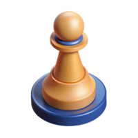 breathtaking calm creative Flat color isometric chess pawn with sharp edges with Scalable Design. studio quality png