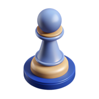 melancholic fascinating Isometric chess pawn with solid color and crisp edges. Minimal design with Scalable Design. authentic png