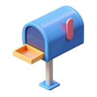 exquisite avant-garde Isometric mailbox. Minimal, crisp edges, flat color. with Scalable Design. flawless png