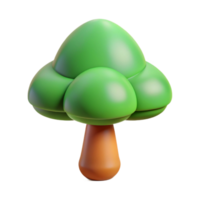 celebrated artistic A simple, stylized tree character with a circular canopy. Flat color, with Scalable Design. handcrafted png