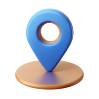 exceptional futuristic A minimal location pin icon. Clean lines, flat color, with Scalable Design. premium png