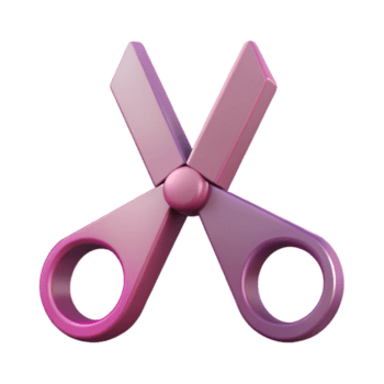 vibrante caprichoso moderno geométrico tesouras silhueta. fresco arestas, mínimo Projeto com escalável Projeto. perfeito clareza png