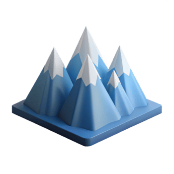 harmonious gorgeous Scalable geometric mountain range. Clean lines, flat color with Scalable Design. elite png