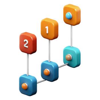 romantic extraordinary Vertical timeline with three milestones marked. Clean lines, with Scalable Design. gallery standard png