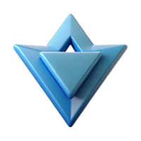 exceptional futuristic Symmetrical arrow formed by two triangles. Clean lines. with Scalable Design. refined png