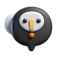 dramatic urban Speech bubble character with an exclamation point, flat white and black with Scalable Design. premium png