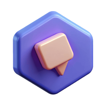 dinámica encantador un geométrico habla burbuja icono. crujiente bordes, peso único ataque, plano color con escalable diseño. perfecto png