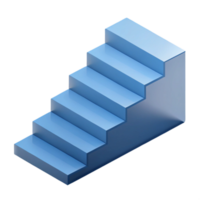 striking distinguished Isometric staircase with crisp edges and single-weight stroke with Scalable Design. png