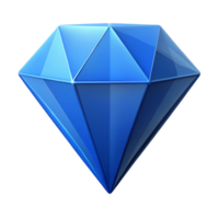 glorious distinguished Geometric diamond with clean lines and flat blue color with Scalable Design. png