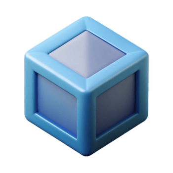 élégant iconique géométrique cube. structure et commande. nettoyer lignes, plat couleur. poids unique accident vasculaire cérébral avec évolutif conception. png