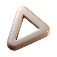 peaceful majestic Triangle logo with rounded corners. Single-weight stroke, flat color, clean lines with Scalable Design. professional png