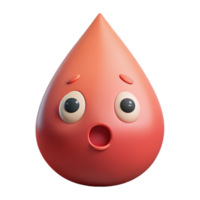 extraordinary ethereal creative Teardrop-shaped character with a surprised expression. Flat color, single-weight stroke, minimal design with Scalable Design. high quality png