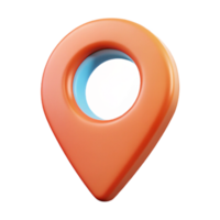 playful radiant Minimal location pin icon. Flat color, clean lines with Scalable Design. professional png