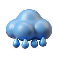 distinguished renaissance Circular cloud with raindrops. Crisp edges, single-weight stroke, minimal design with Scalable Design. flawless png