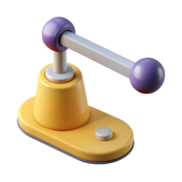 elegant urban Scalable diagram of a simple lever. Single-weight stroke, minimal design, flat color with Scalable Design. ultra HD png