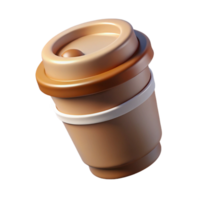 glorious tropical Coffee cup pictogram. Minimal design, single-weight stroke with Scalable Design. handcrafted png