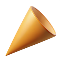 célebre barroco geométrico Renderização do uma cone. fresco arestas, limpar \ limpo linhas com escalável Projeto. 8k png