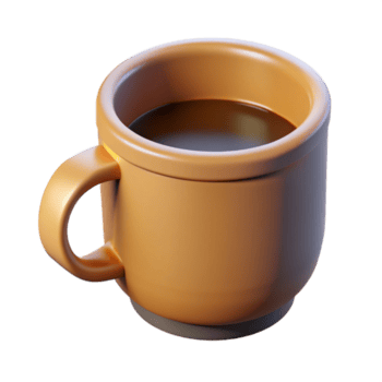 assinatura boêmio limpar \ limpo linhas representando uma simples café copo. plano cor. formato com escalável Projeto. feito à mão png