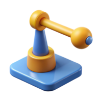 elegant contemporary Scalable diagram of a simple lever. Single-weight stroke, minimal design, flat color with Scalable Design. detailed png