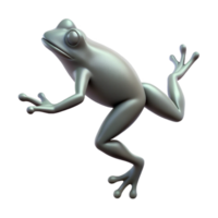 enchanting rare Silhouette of a leaping frog. Single-weight stroke, with Scalable Design. png