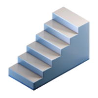 glorious coastal Isometric staircase with crisp edges and single-weight stroke with Scalable Design. fine detail png