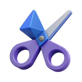 sedutor negrito industrial geométrico tesouras ícone. fresco arestas, mínimo, plano cor com escalável Projeto. Alto resolução png