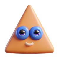 standout traditional Triangular character with a single, circular eye. Crisp edges, minimal design, flat color with Scalable Design. 8K png