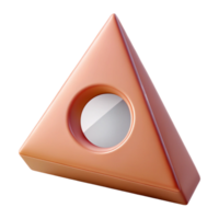 enchanting exceptional Geometric triangle with a circle inside. Symmetrical design, clean lines, flat color with Scalable Design. png