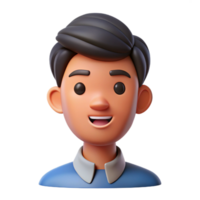 peaceful wonderful Flat color portrait of a stylized face. Clean lines, with Scalable Design. crisp png