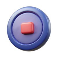 dynamic hypnotic A minimal stop button icon. Scalable, flat color with Scalable Design. perfect clarity png