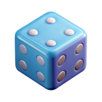celebrated art deco Isometric set of dice with solid color and crisp edges. Minimal design with Scalable Design. artisan png