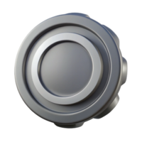 extraordinary romantic industrial Circular badge with inner ring, flat gray color, single-weight stroke with Scalable Design. crisp png