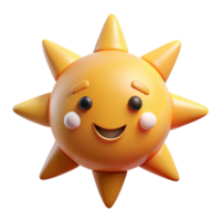 enchanting rustic Smiling sun character with triangular rays. Clean lines, flat color, minimal design with Scalable Design. exclusive png