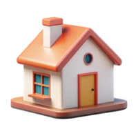 glorieus gevierd schoon lijnen schetsen een gemakkelijk huis. minimaal, vlak kleur met schaalbaar ontwerp. png