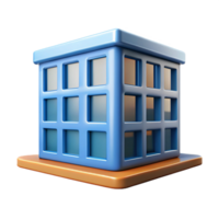 celebrated bohemian Square building with rectangular windows. Crisp edges, geometric shape, with Scalable Design. expertly shot png