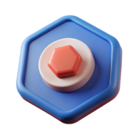 bold splendid Stop button icon. Geometric, flat color, clean lines. Single-weight stroke. FORMAT with Scalable Design. masterfully captured png