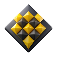 extraordinary quintessential Repeating diamond pattern, crisp edges, flat yellow and black with Scalable Design. png