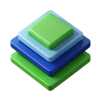 breathtaking bohemian Three overlapping squares, offset, flat blue and green. Clean lines, minimal design with Scalable Design. refined png