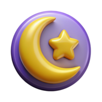immaculate passionate artistic Crescent moon badge with a single dot. Symmetrical, crisp edges, with Scalable Design. fine detail png