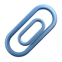 elegant impressionist Minimal silhouette of a paperclip. Clean lines, scalable, flat color with Scalable Design. flawless png